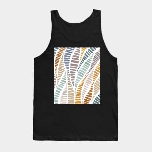 Abstract Line Pattern Tank Top